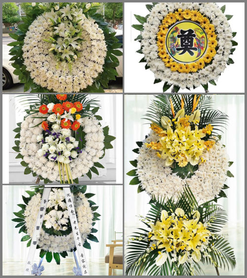湖北襄阳市老河口市竹林桥镇陈家营村花圈速递